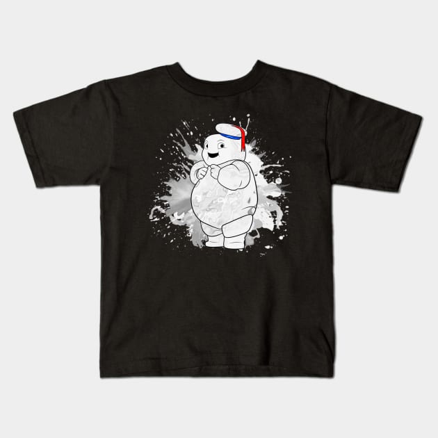 Mini Marshmallow Stay Puff Kids T-Shirt by Leroy Binks